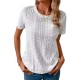 Independent Station European & American Summer New Solid Color Shirt - Short/Long-Sleeve Hollow-Out Casual Top, In-Stock