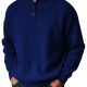 2025 European & American Independent Station Autumn Winter Men's Knit Sweatshirt - Casual Versatile Stand-Collar Sweater