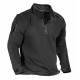 2025 Spring & Autumn European & American Men's Hoodie - Independent Station Long-Sleeve T-Shirt with Outdoor Zip Pockets