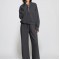European & American Women's 2-Piece Tracksuit - Zipper Sweatshirt & Wide-Leg Sweatpants, Casual Outfit