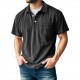 2025 Independent Station Men's 100% Cotton Casual Versatile Retro Short-Sleeve Button Collared T-Shirt