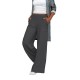 Autumn & Winter European & American Plus Size Women's Pants - Draped Casual Solid Color High-Waist Loose Wide-Leg Trousers