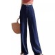 2025 European & American Women's Linen Wide-Leg Pants - Loose Cotton-Linen High-Waist Straight-Leg Casual Trousers