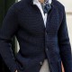 European & American Fashion Independent Station New Arrival - Men's Casual Long-Sleeve Solid Color Knit Outerwear