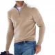 New Winter Long-Sleeve V-Neck German Velvet Zipper Shirt - Men's Casual Polo (Independent Station)