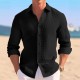 2025 New European & American Men's Summer Shirt - Casual Button-Down Style