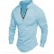 2025 Spring European & American INS Men's Polo Shirt - Independent Station Long-Sleeve Zip-Up Sports Polo