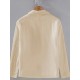 Men's Casual Blazer - Single-Layer Solid Color Cotton-Linen Fashionable Outerwear
