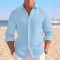 2025 New European & American Men's Summer Shirt - Casual Button-Down Style