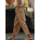2025 Autumn Women's Thin Fashion Pants - Lace Panel Design, High-Waist with Drawstring, Pockets & Button Detail, Cropped Casual Style