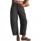 2025 New Autumn Women's High-Waisted Casual Pants - European & American Solid Color Corduroy Loose Straight-Leg Trousers