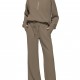 European & American Women's 2-Piece Tracksuit - Zipper Sweatshirt & Wide-Leg Sweatpants, Casual Outfit