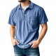 2025 Independent Station Men's 100% Cotton Casual Versatile Retro Short-Sleeve Button Collared T-Shirt