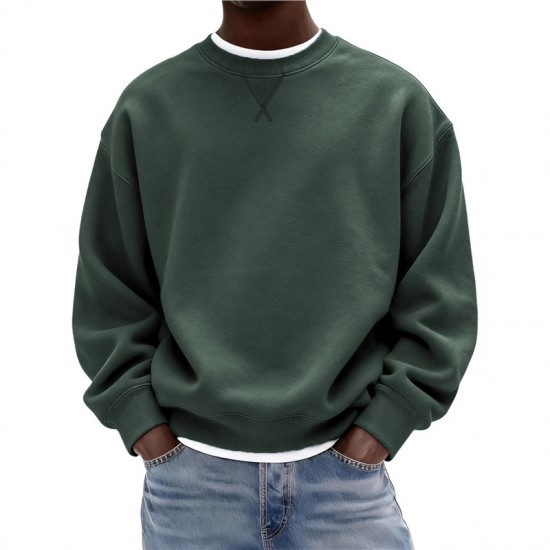 European & American Men's Digital Print Sweatshirt - Fashion Trendy Crew Neck Long-Sleeve, In-Stock Full Lot