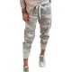 2025 New European & American Women's Camouflage Jogger Pants - Casual Drawstring Design, Elegant & Slim-Fitting