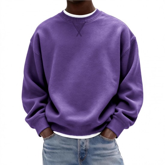 European & American Men's Digital Print Sweatshirt - Fashion Trendy Crew Neck Long-Sleeve, In-Stock Full Lot