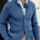 European & American Fashion Independent Station New Arrival - Men's Casual Long-Sleeve Solid Color Knit Outerwear