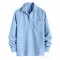 2025 European & American Men's New Solid Color Casual Long-Sleeve - Fashion Corduroy Polo Shirt