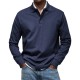 2025 New European & American Independent Station Men's Shirt - Casual Versatile Long-Sleeve Button Collared Shirt, White