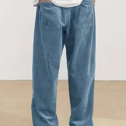 European Size Men's New Corduroy Pants - High-Street Vintage Straight-Leg Cargo Pants for Trendsetters