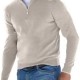 New Winter Long-Sleeve V-Neck German Velvet Zipper Shirt - Men's Casual Polo (Independent Station)
