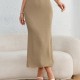 2025 European & American Women's New Skirt - Fashion Elegant Knit Textured Elastic Bodycon Mermaid Maxi Skirt