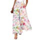 2025 Summer New European & American Women's Casual Printed Midi Skirt