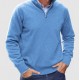 New Winter Long-Sleeve V-Neck German Velvet Zipper Shirt - Men's Casual Polo (Independent Station)